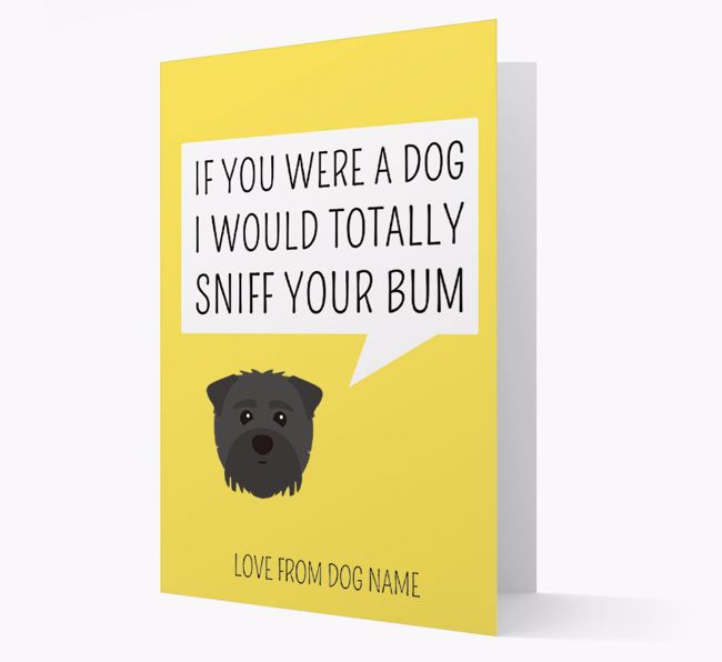 Personalised 'I'd Sniff Your Bum' Card